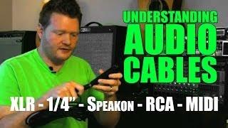 Understanding Audio Cables: 1/4"vs XLR vs Speakon vs RCA vs MIDI