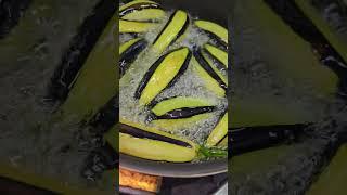 Frying Eggplant #shorts