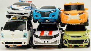 Tobot Robot Car Transformers Police, Rescue, Evolution Adventure vs Athlon Truck mainan Transforming