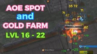 SOD: The Best Spot AOE EXP and Gold Farm 16 - 22 - SOD Gold Farm