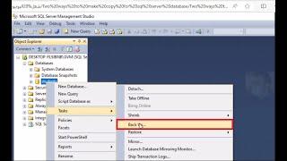 Two ways to make copy for sql server database in sql server