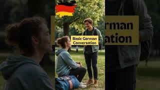 Basic German conversation for beginner [A1-A2]. German daily conversation.