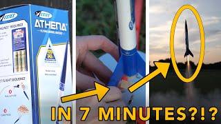 Estes Athena Model Rocket: Unbox to Launch in 7 minutes