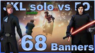 Jedi Knight Luke (JKL) solo vs First Order Kylo Ran Unmasked (KRU) lead