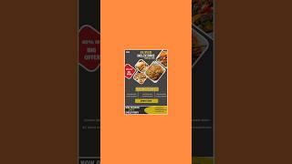 Restaurant Poster Design In Figma #figma #trendingreels #viralshort