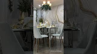 HOMCOM Upholstered Dining Chairs Set of 4 | Aosom Canada