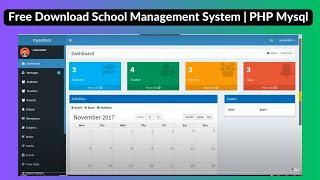 Free Download School Management System | PHP Mysql