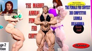 The female FBB contest / fbb animation / 3d muscles