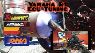 Yamaha R1 Ecu tuning on dyno @mototuning-ireland.