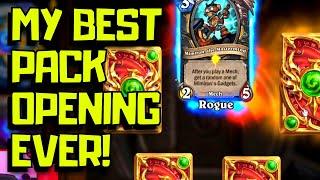 My Luckiest Hearthstone Pack Opening Ever!