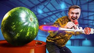 ЗАПУСТИЛИ ДРОТИК NERF ПРИ ПОМОЩИ КОКА КОЛЫ!