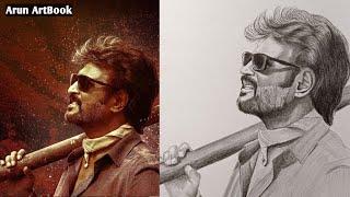 Vettaiyan Rajinikanth Drawing / Tamil Movie Vettaiyan Rajinikanth Drawing Easy / Arun ArtBook