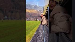 Switzerland ️ #switzerland #trains #beautifulview #swiss #trainride #insanyaty #travel #europe