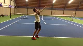 College tennis recruiting video of Max available Spring 2019
