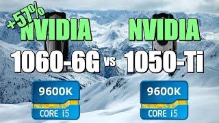 1060-6GB vs 1050-Ti - 9600K. CSGO, Fortnite, PUBG, GTAV, Overwatch.