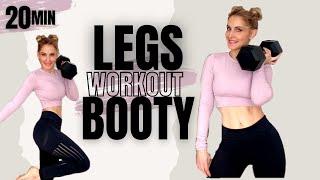 Intense LEGS & BOOTY | 1 DUMBBELL | Best Exercises to Firm and Round your Booty | PIERNAS Y GLÚTEOS