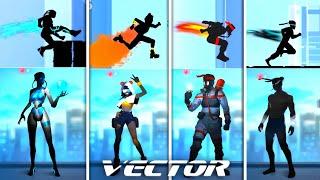 Vector: Remastered - Characters Gameplay | Update 2.1.0