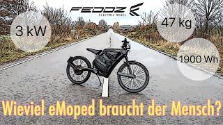 wirklich ALLES übers FEDDZ e-Moped / Bedienung / Alltagstest / Reichweite / Probefahrt / 4 k / D