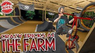 Skatepark In A Barn With CRAZY Transfers | BMX Streets PIPE