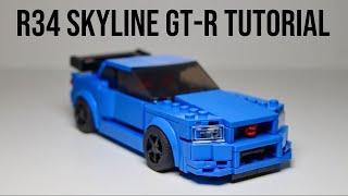 LEGO Nissan Skyline R34 GTR Build Tutorial