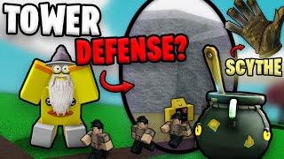 I Beat a *SECRET* Tower Defense to Unlock Scythe in Slap Battles...