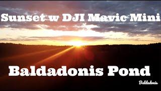 Sunset w dji mavic mini at Baldadonis pond (my backyard)