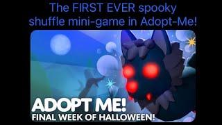 The FIRST EVER Spooky Shuffle mini-game in Adopt-Me! #adoptme