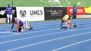 Adrian Brzeziński - złoty medal w biegu 200 m - 21'03" / 36. PZLA MP U23 Lublin 2019 [30.06.2019]