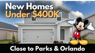 Touring New Construction Homes For Under $400,000 in Florida 2025 Close To Disney!