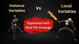 Instance variables and Local variables in Java