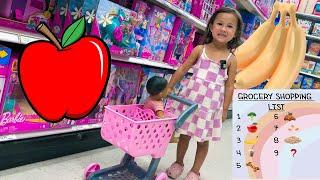 Grocery Shopping with a TINY Shopping Cart | OAK MAKES THE LIST