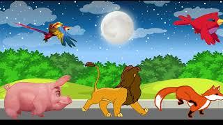 WILD Animal Stampede CHAOS in 3D Cartoon Animation!