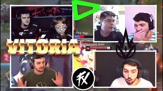 STREAMERS REAGEM a VITÓRIA da LOUD CONTRA o FLUXO no CBLOL