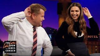 Deepika Padukone Teaches James the Lungi Dance