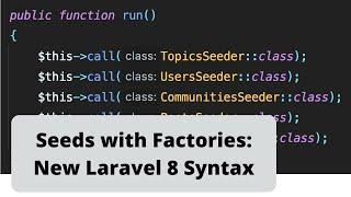 Live-coding: Seeds and Factories in Laravel 8 (free lesson from my course)