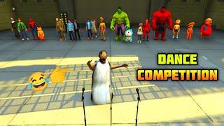 Franklin and Shinchan playing dance competition with granny doraemon hulk motu vijay in gta5 tamil