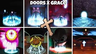 DOORS x GRACE-Using Crucifix on All Entities[ROBLOX]