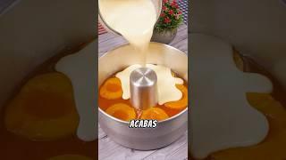 Divino postre de durazno como nunca has visto! ️ #gelatina #melocotón #postre #dulce #receta