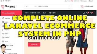 Complete Laravel Ecommerce System in PHP MySQL | Free Source Code Download