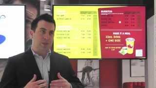 Digital Menu Board solutions for QSR from Signagelive