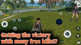 Getting the Victory with many free kills!?? - Rules Of Survival