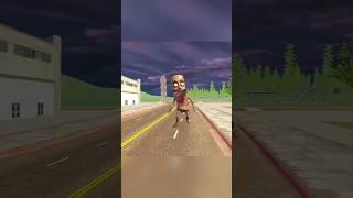 Gaint Zombie Tum tum Sahur Vs Normal Tum tum Sahur Indian Bike Driving 3D  | #spiderman #franklin