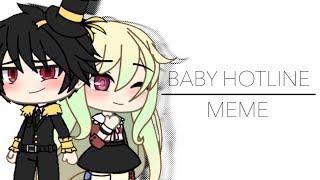 Baby Hotline MEME | Gacha Life | reupload | FLASH WARNING!