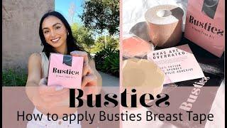 How to Apply Busties Breast Tape for Beginners