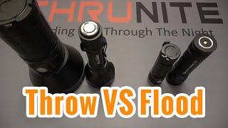 Throw Vs Flood - Flashlight Beam Types Explained (Thrunite & Olight)