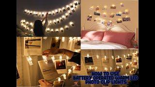 HOW TO USE LED LIGHT CLIPS | LED CLIP LIGHT PHOTO | LED CLIP LIGHT STRING | LED CLIP LIGHT BATTERY