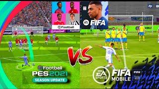 FIFA 22 MOBILE vs PES 2021 MOBILE - GAME COMPARISON