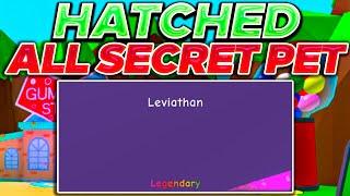 All Secret Pet Hatching On Camera! | Bubble Gum Simulator