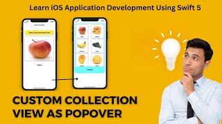 Show Custom CollectionView with Images to Another View Controller as PopOver in Swift 5 | Hindi iOS