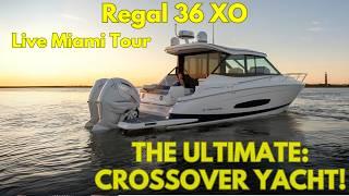  Regal 36 XO - The Ultimate Crossover Yacht | Miami Boat Show Walkthrough:  YachtSpecsDirect.com